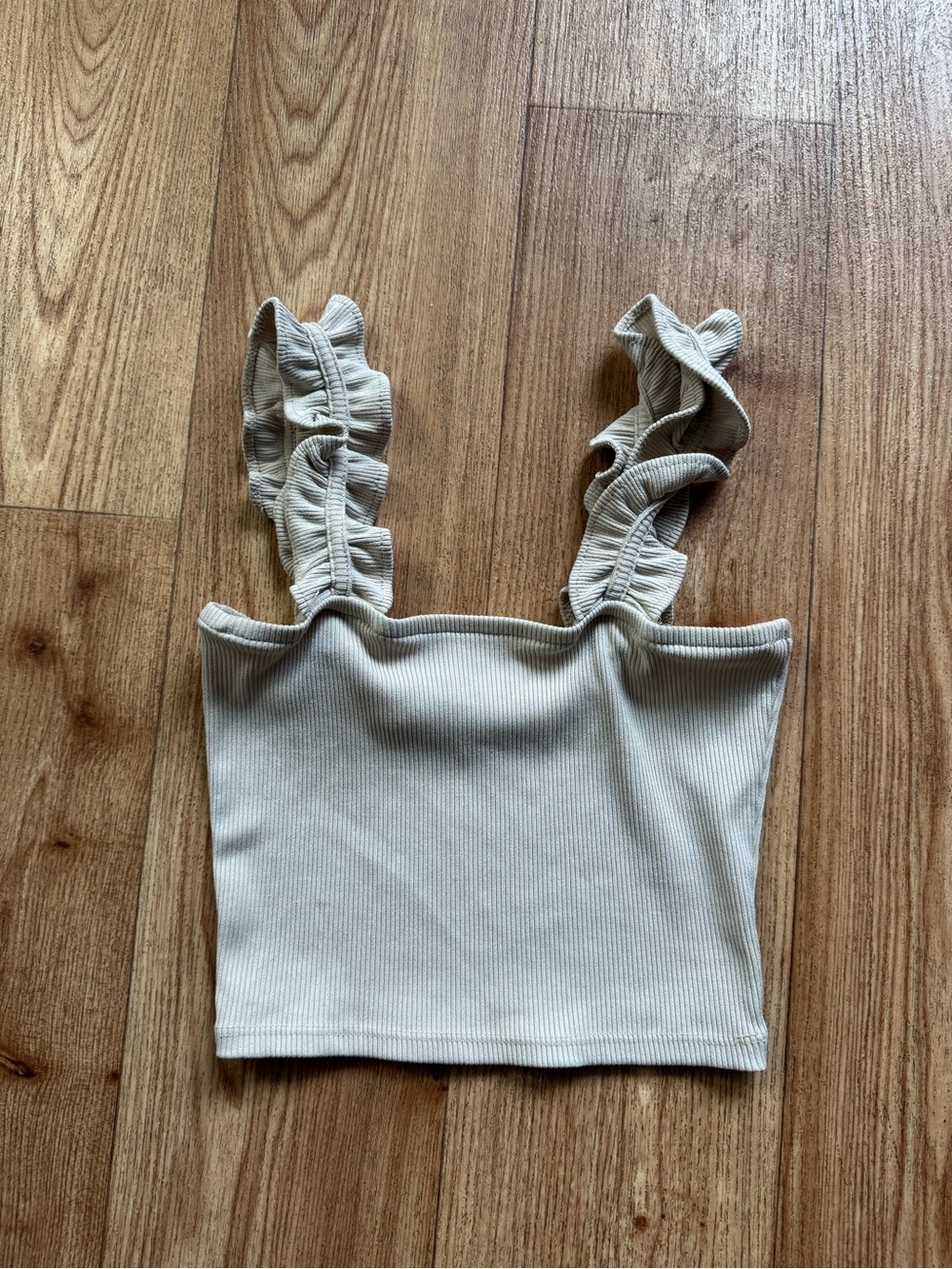 Zara Ruffle Strap Tank Top